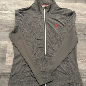 Spyder Full-Zip Gray Fleece Zip-Up Jacket
Women’s Large